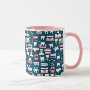 Mug Motif dentaire de bureau de clinique