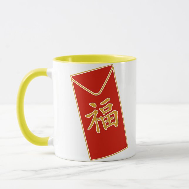 Mug Motif d'enveloppe rouge (Gauche)