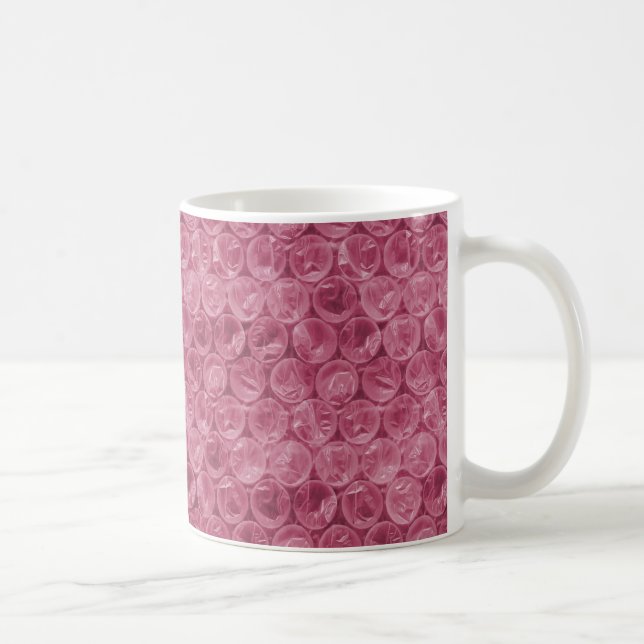 Mug Motif d'enveloppement de bulle rose (Droite)