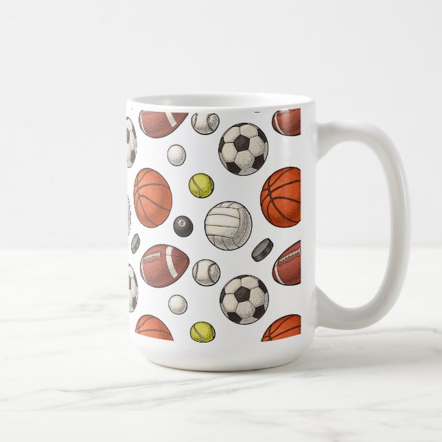 Mug Motif d'équipements sportifs (Droite)