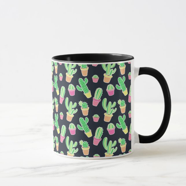 Mug Motif des cactus à aquarelle de Neon (Droite)