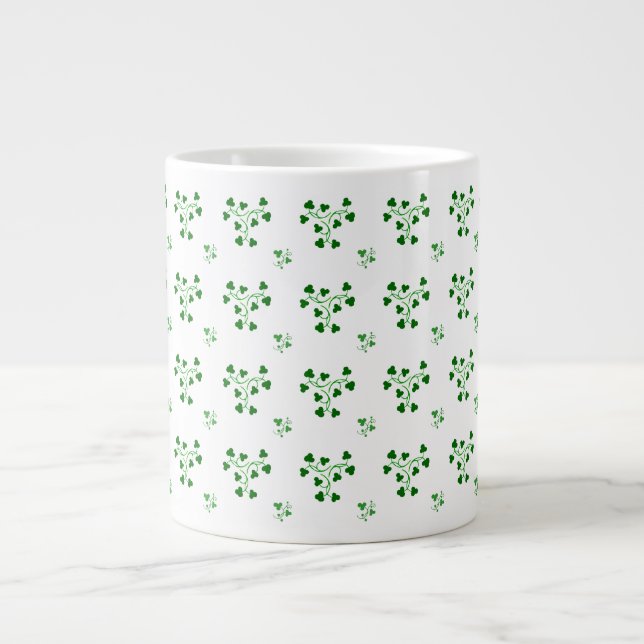 Mug Motif des cercles Shamrock verts (Devant)