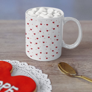 Mug Motif des Coeurs de la belle Red Valentines