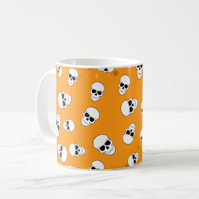 Mug Motif des crânes d'Halloween (Devant gauche)
