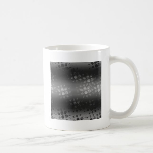 Mug Motif des éclats pointus - Noir, Gris, Blanc (Droite)