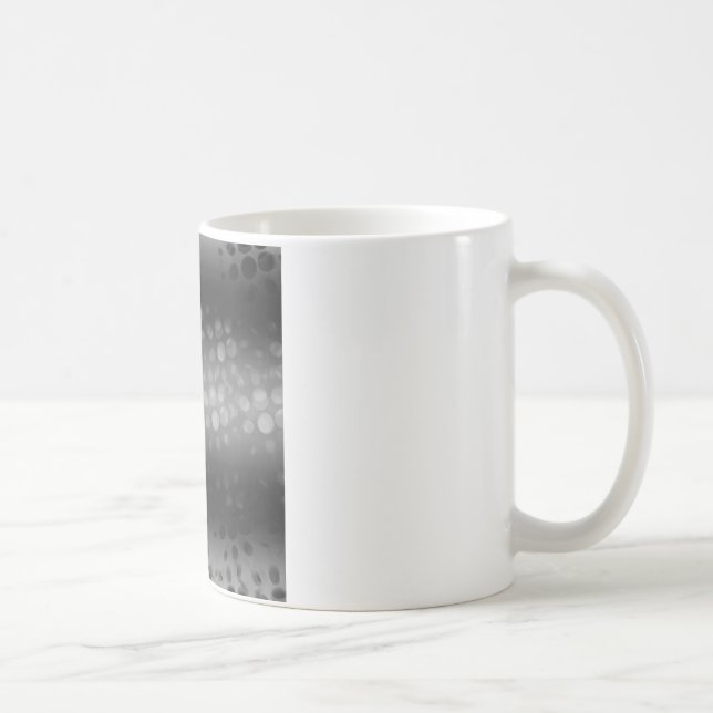 Mug Motif des éclats pointus - Noir, Gris, Blanc (Droite)