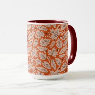 Mug Motif des feuilles d'automne et des araignées oran