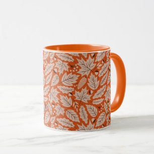 Mug Motif des feuilles d'automne et des araignées oran