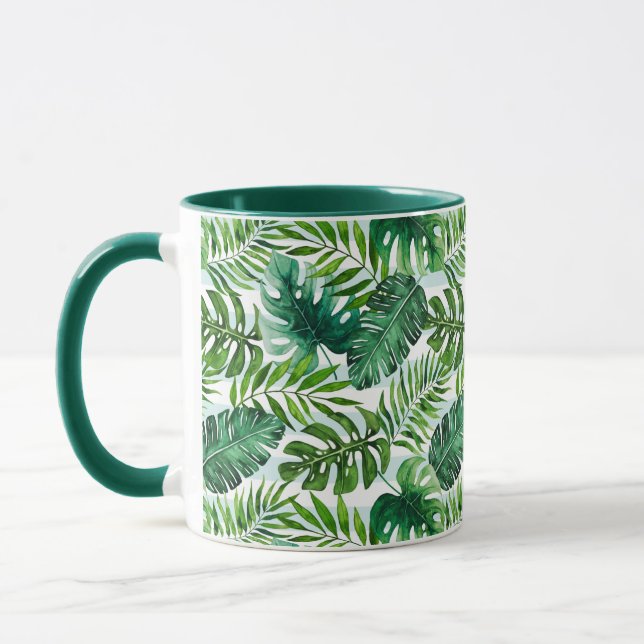 Mug Motif des Feuilles tropicaux (Gauche)
