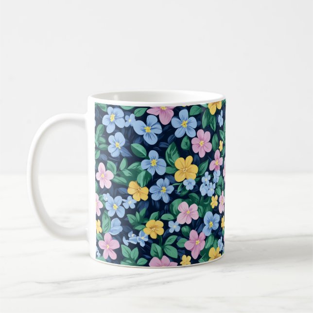 Mug Motif des fleurs de printemps (Gauche)