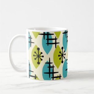 Mug Motif des gouttes atomiques modernes du milieu du 