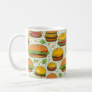 Mug Motif des hamburgers mignons