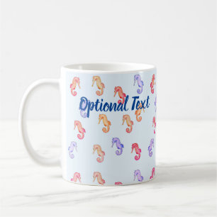 Mug Motif des hippocampes colorés