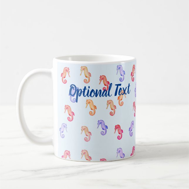 Mug Motif des hippocampes colorés (Gauche)