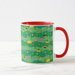 Mug Motif des lumières de Noël de la rue Sésame