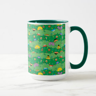 Mug Motif des lumières de Noël de la rue Sésame