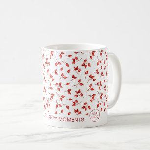 Mug Motif des Rosehips rouges. Thé de Noël d'entrepris