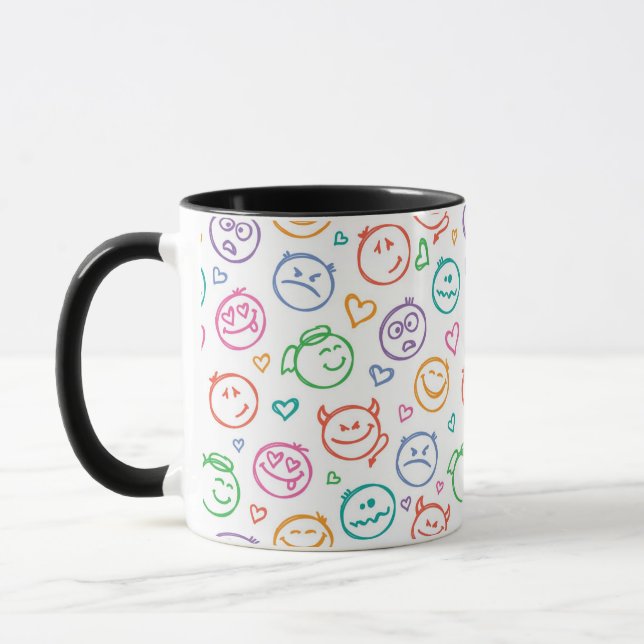 Mug motif des sourires (Gauche)