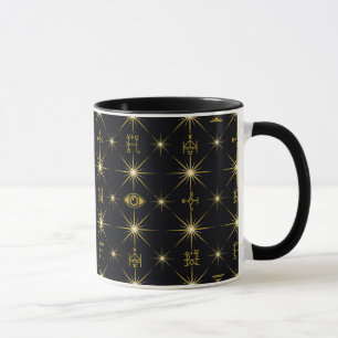 Mug Motif des symboles magiques