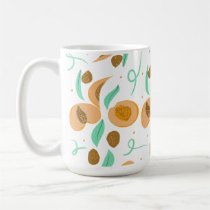 Mug Motif dessiné à la main de tranches de fruits de p