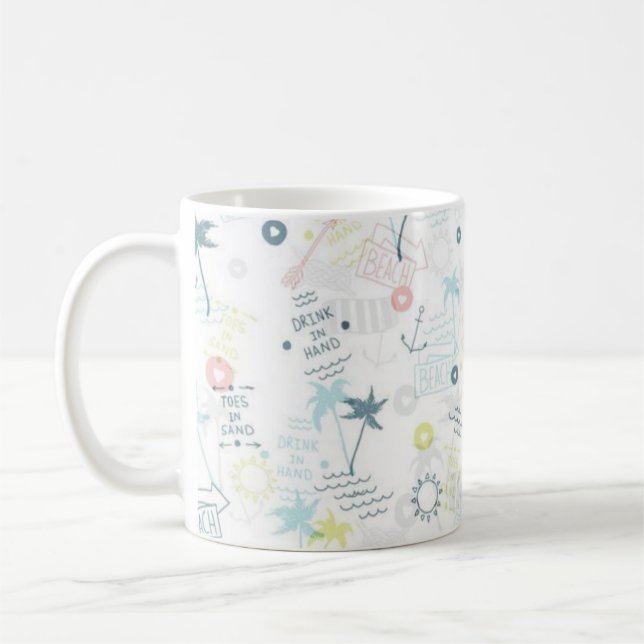 Mug Motif d'été (Gauche)