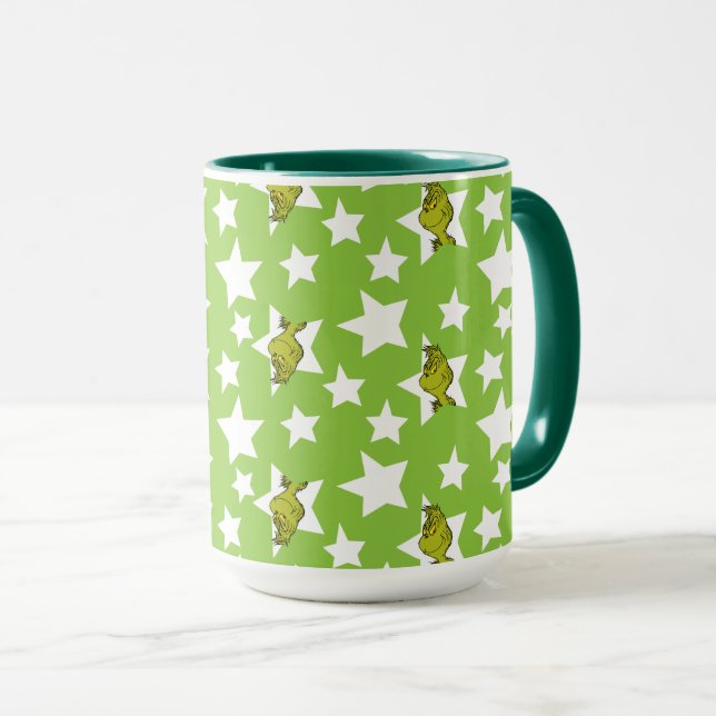 Mug Motif d'étoile qui louche Grinch (Devant droit)