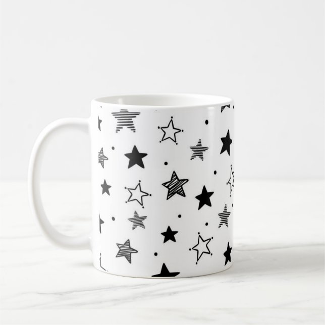 Mug Motif d'étoiles (Gauche)
