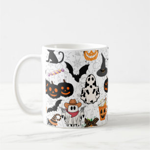 Mug Motif d'Halloween. Éffrayant et mignon
