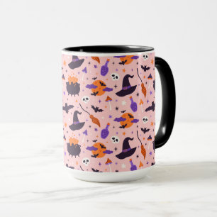 Mug Motif d'Halloween mou et rose