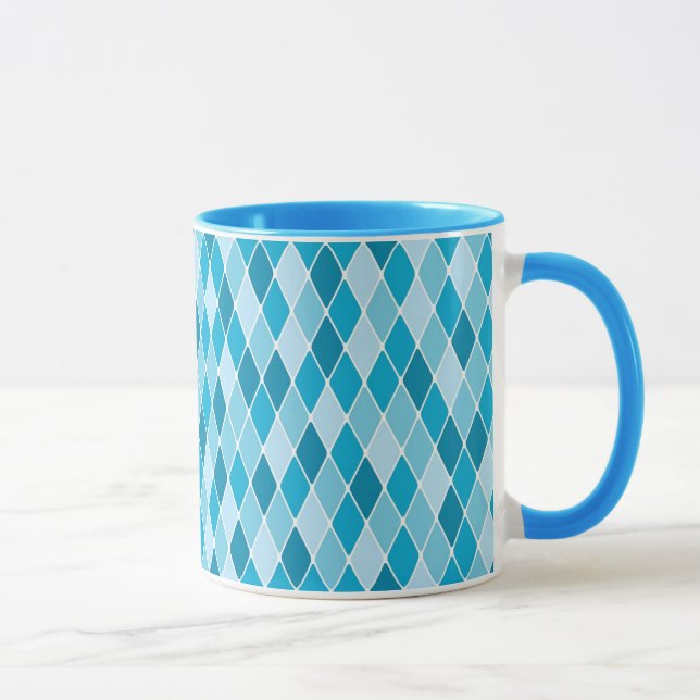 Mug Motif d'hiver de harlequin (Droite)