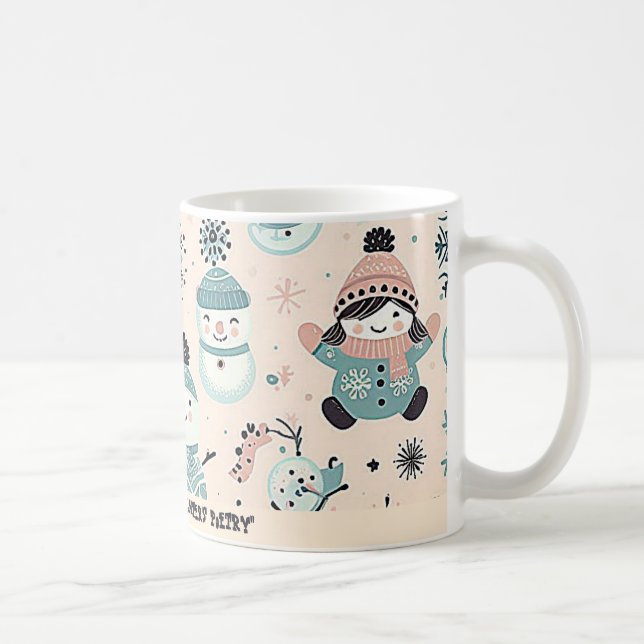 Mug motif d'hiver enneigé (Droite)