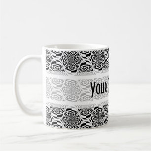 Mug Motif d'hypnose noir blanc + votre texte