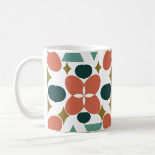 Mug Motif diamant à fleurs du milieu du siècle