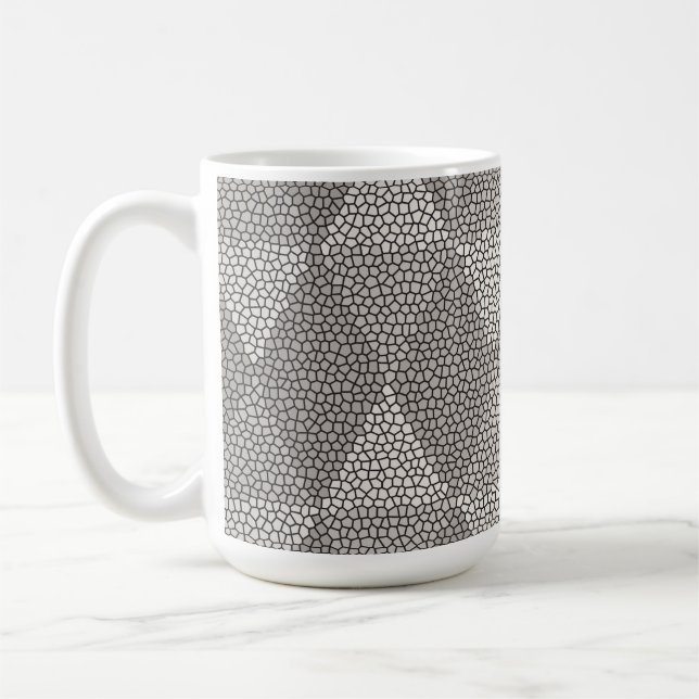 Mug Motif diamant argent en verre coloré (Gauche)