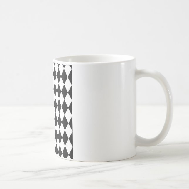 Mug Motif diamant noir et blanc (Droite)
