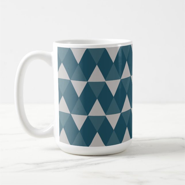 Mug Motif diamants bleus (Gauche)