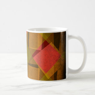 Mug Motif diamants et carrés vintage