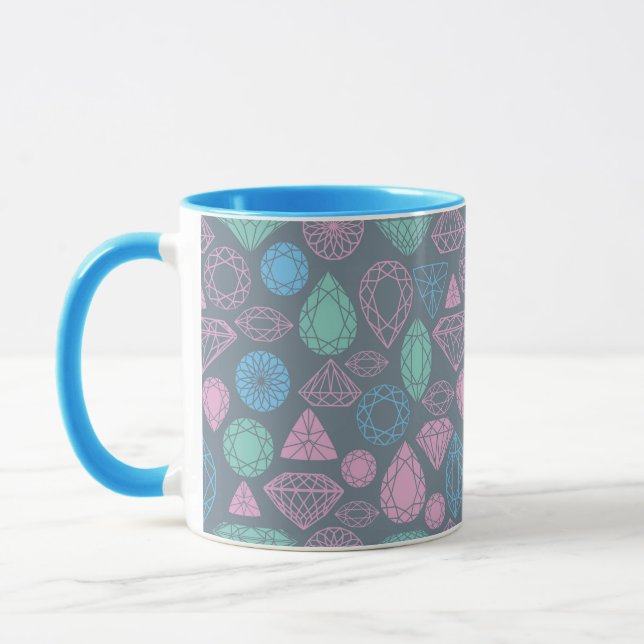 Mug Motif d'icône Gemstone (Gauche)