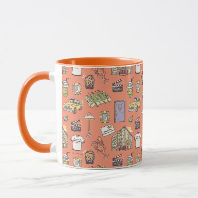 Mug Motif d'icônes colorées AMIS™ (Gauche)