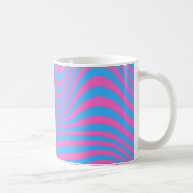 Mug Motif d'illusion optique vague (Droite)