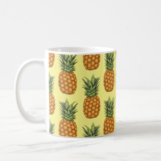 Mug Motif d'illustration abstrait pour ananas mignon (Gauche)