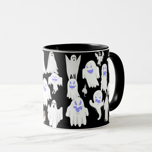 Mug Motif d'illustration éffrayant Ghost - Halloween (Devant droit)