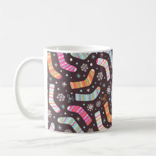 Mug Motif d'illustration sans couture avec chaussettes