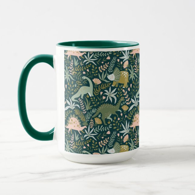 Mug Motif Dinosaur Vert (Gauche)