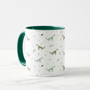 Mug Motif Dinosaure Vert