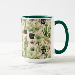 Mug Motif d'intérieur de ligne d'usine de l'oasis  