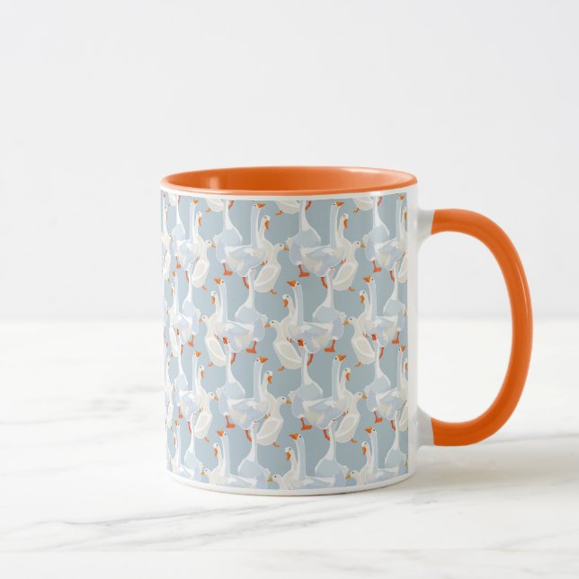 Mug Motif d'oies blanches (Droite)