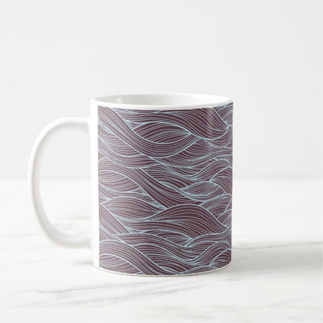 Mug motif d'onde Abstrait (Gauche)