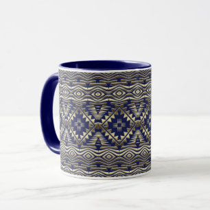 Mug motif d'or ethnique africain