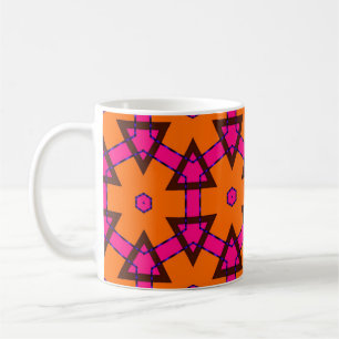 Mug motif doré classique. ornement d'or en arabe